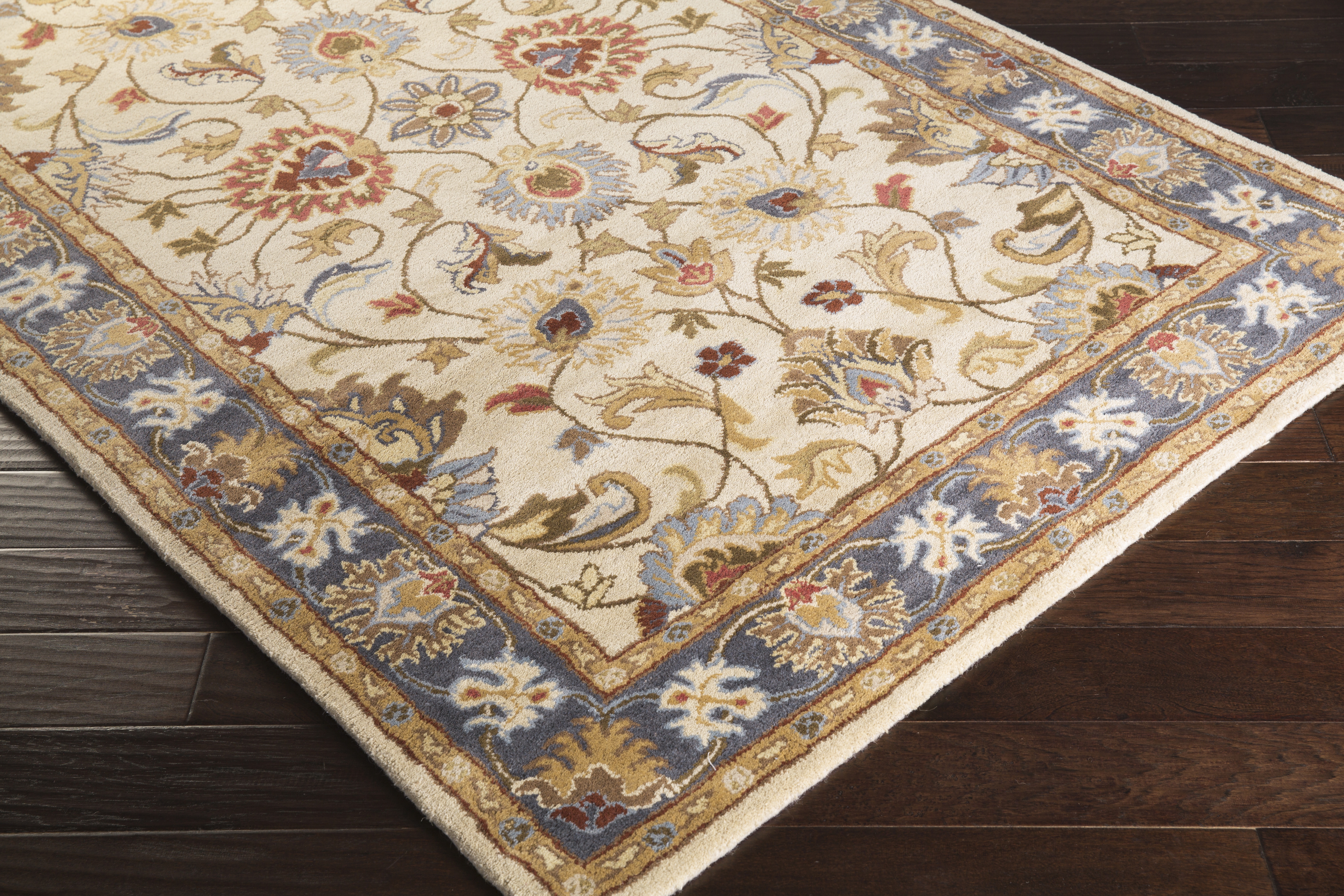 Caesar Beige Indoor 6' x 9' Handmade Rug - Image 3