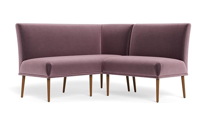 Dorian Upholstered Petite Left Banquette with Tufting Option - Image 2