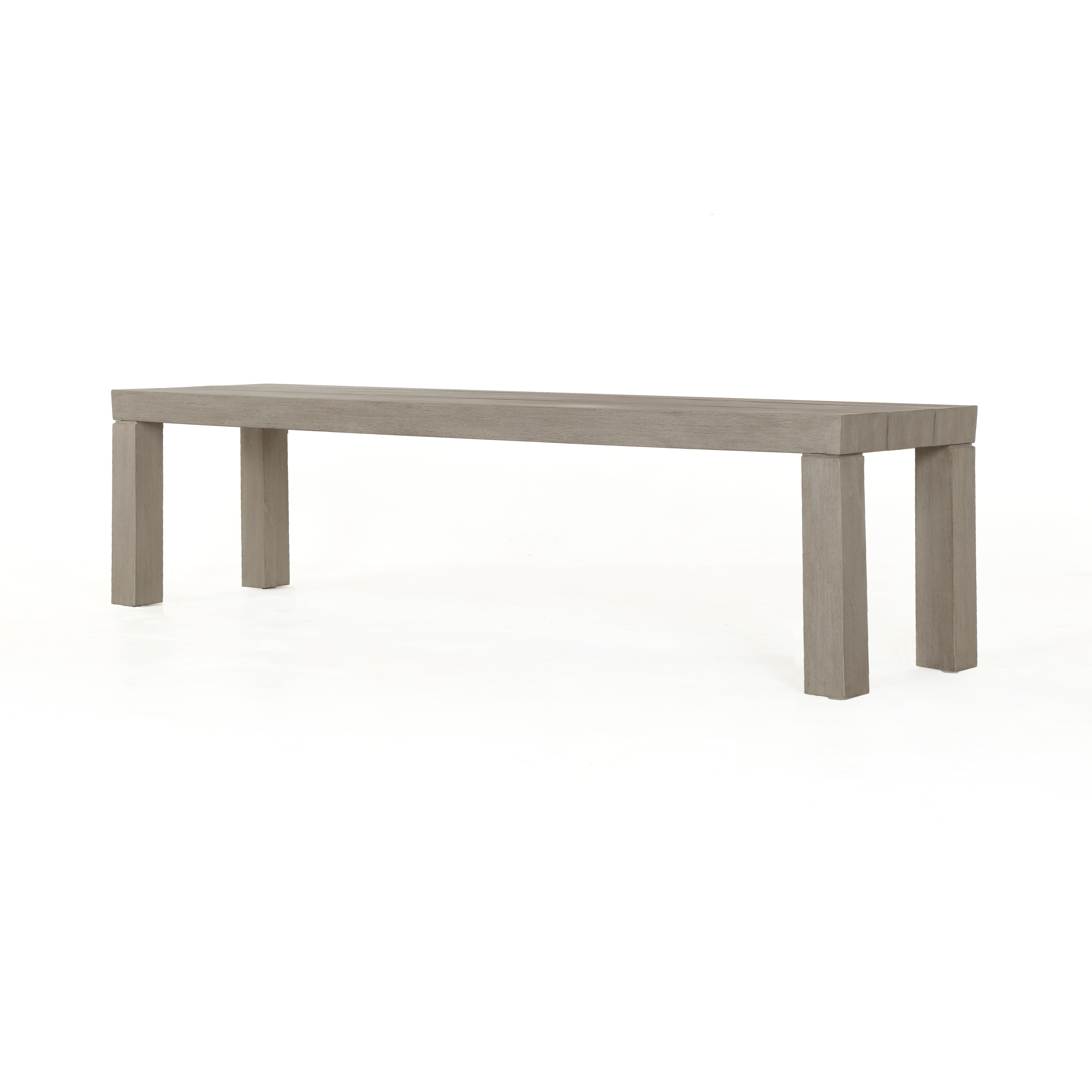 Sonora Outdoor Dining Bench - Weathered Grey - Image 0