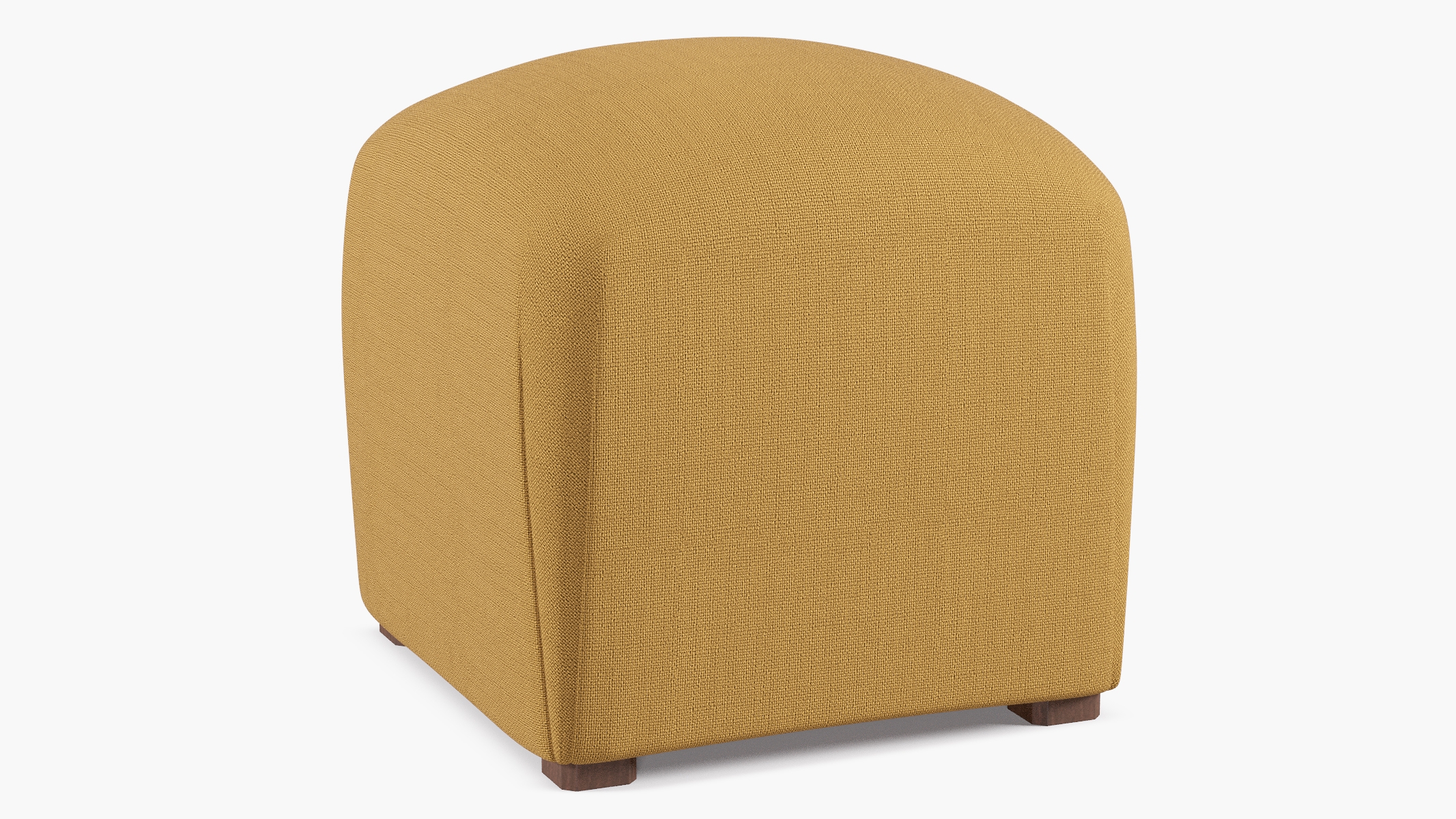 Deco Ottoman, French Yellow Everyday Linen - Image 1