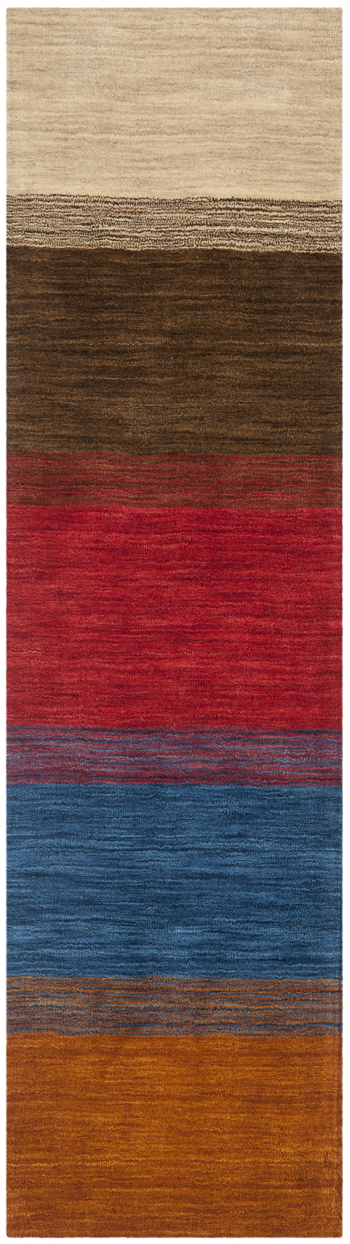Arlo Home Hand Loomed Area Rug, HIM581A, Orange/Multi,  2' 3" X 6' - Image 0