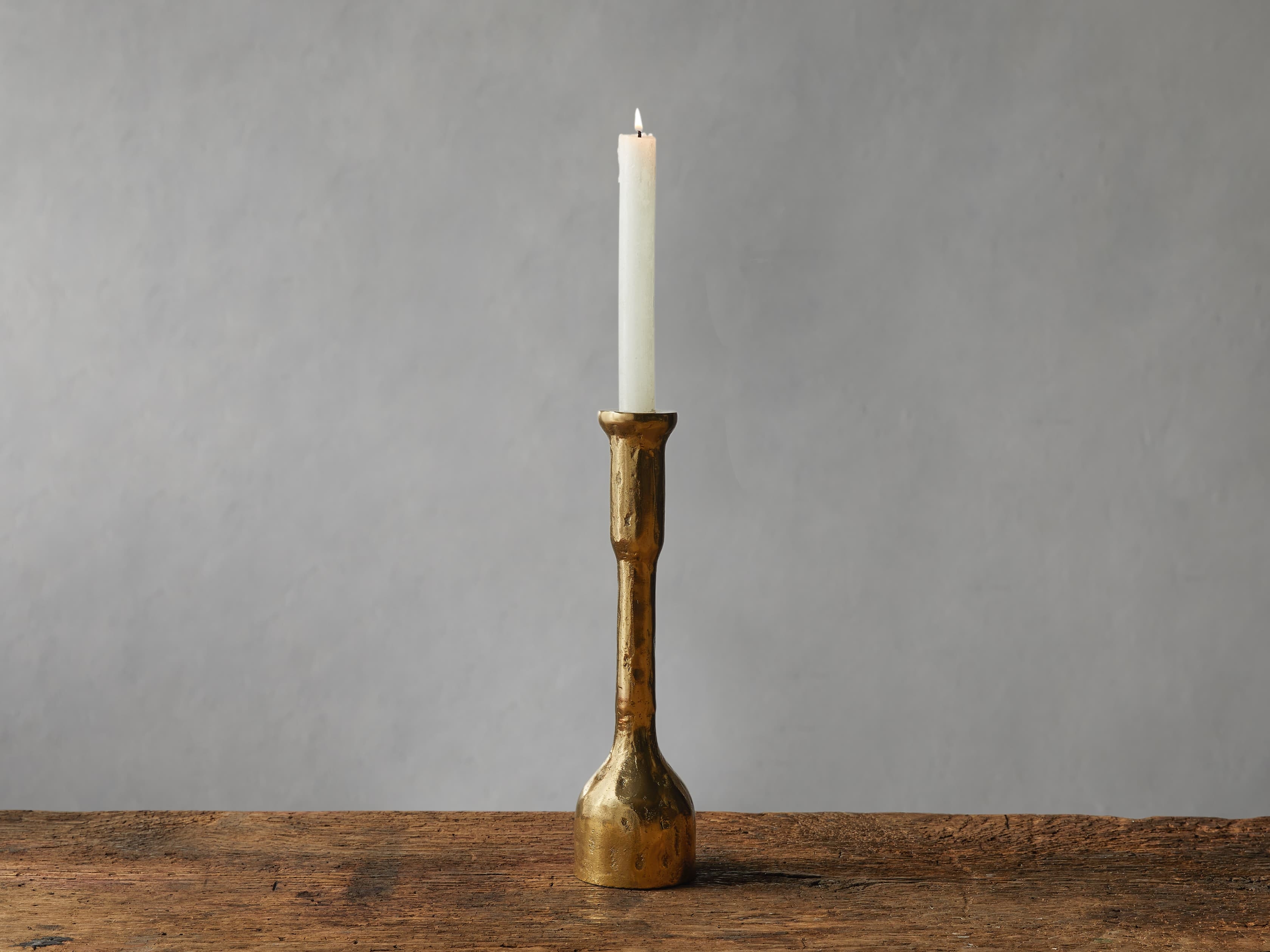 Thira Taper Holder in Brass Large Gold - Image 0