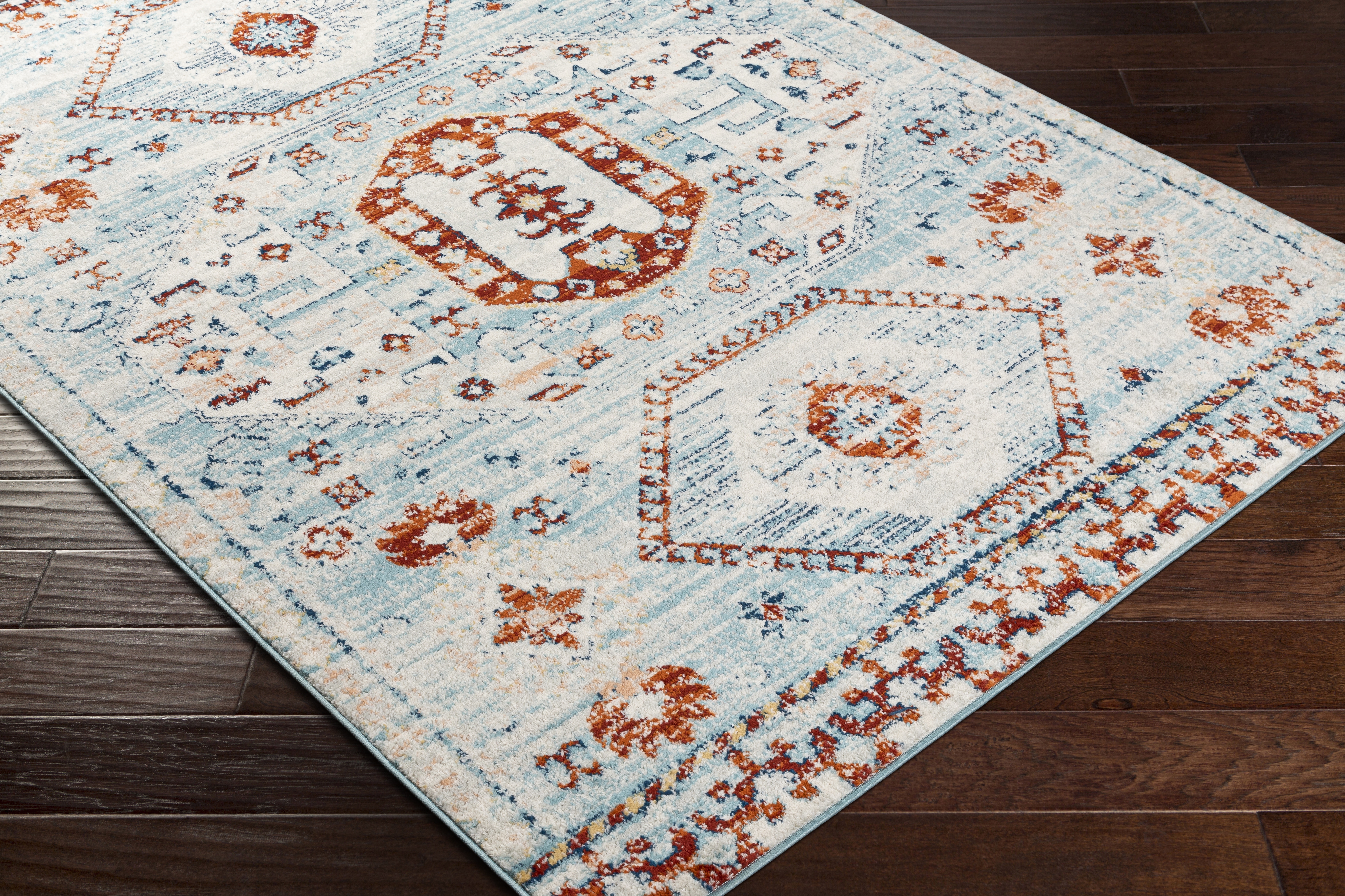 Tevazu  Indoor 5'3" x 7' Machine Woven Rug - Image 6