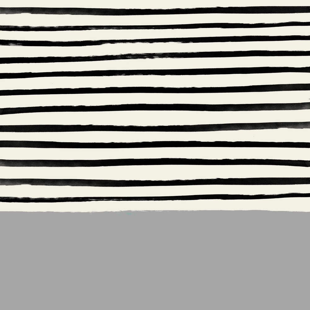 Storm Grey X Stripes Art Print by Leah Flores - MEDIUM - Image 1