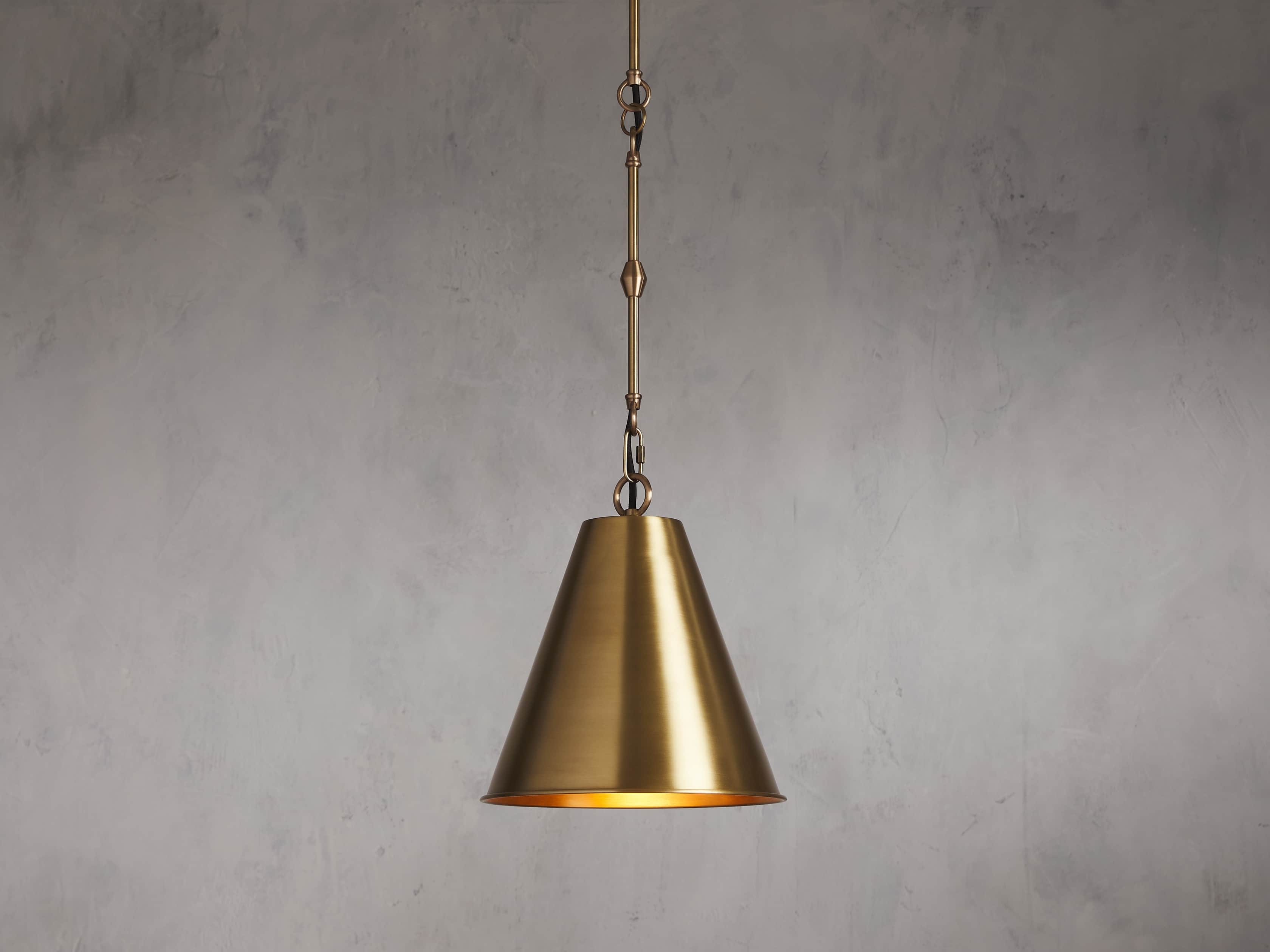 Watley Cone Pendant in Metal Brass - Image 0