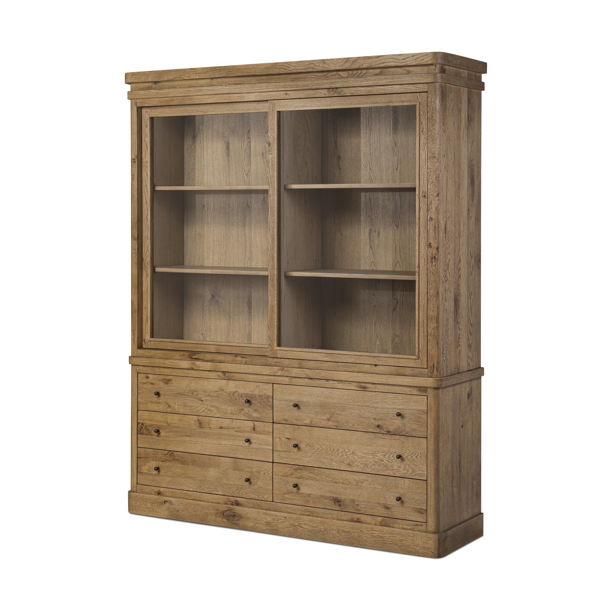 Grand Cabinet - Honey  Brown Oak Veneer - Image 1