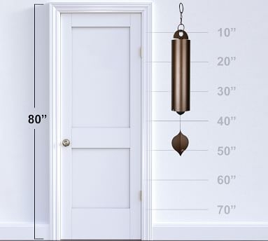 Serene Bell Wind Chime, 24" - Antique Copper - Image 5