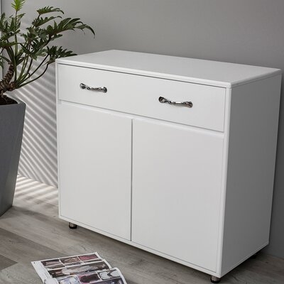 Two Door Side Table-White - Image 0