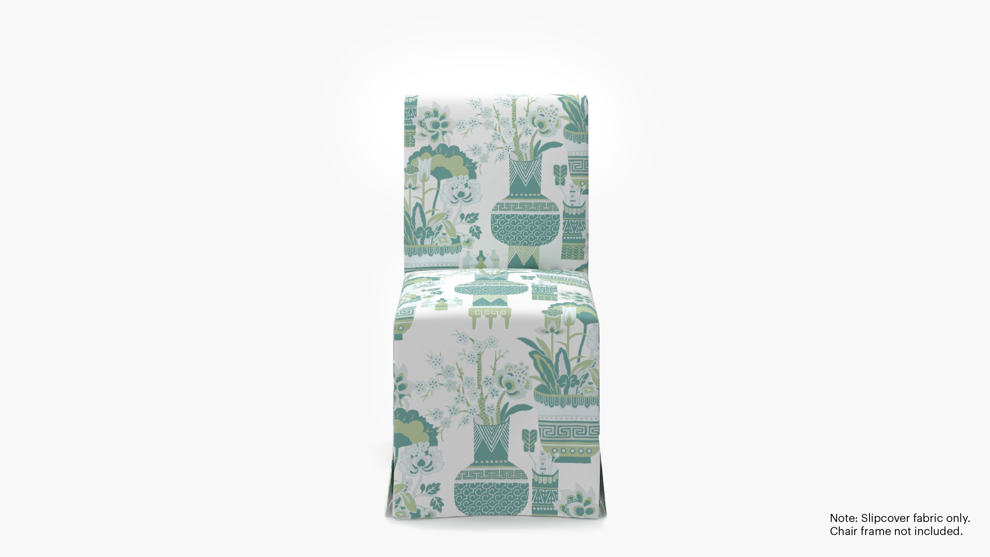 Slipcovered Signature Dining Chair - Cover Only, Pistachio Kan-Shie - Image 0