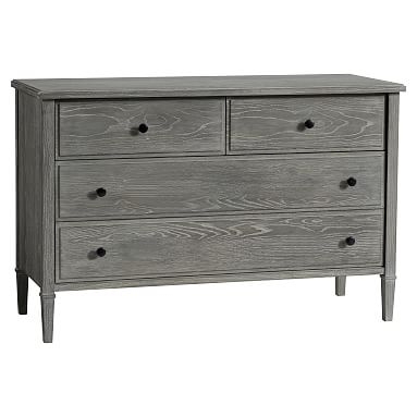 Fairfax 4-Drawer Wide Dresser, Smoked Charcoal - Image 0