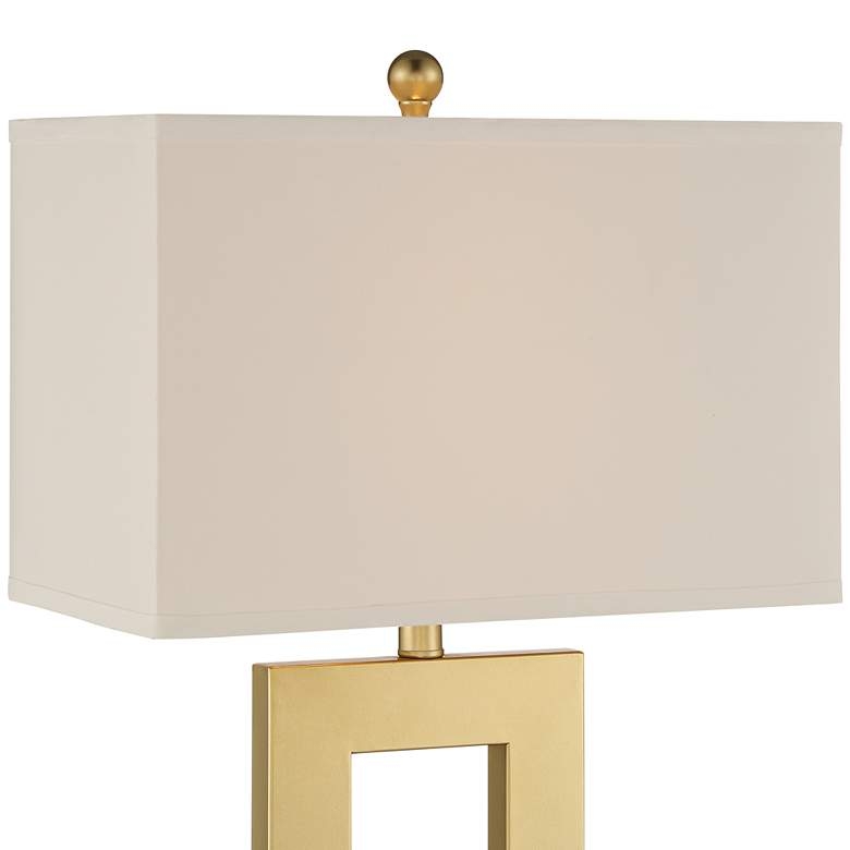 Marshall Modern Square Table Lamp, Gold - Image 2