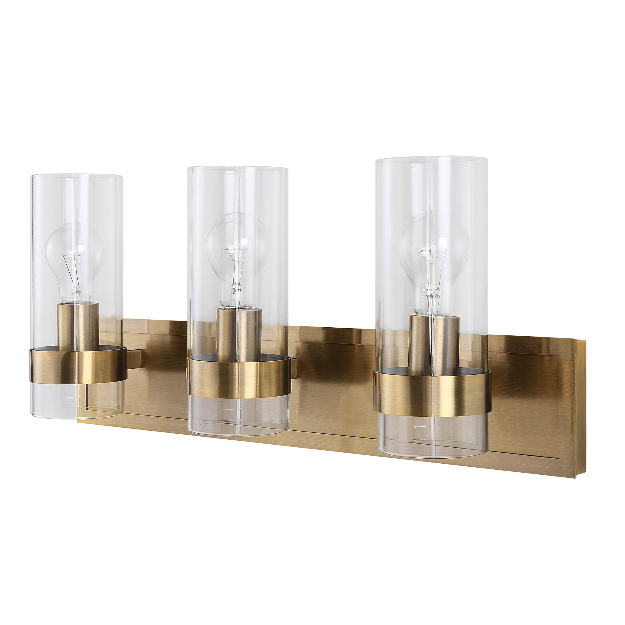 Cardiff Antique Brass 3 Light Vanity - Image 3