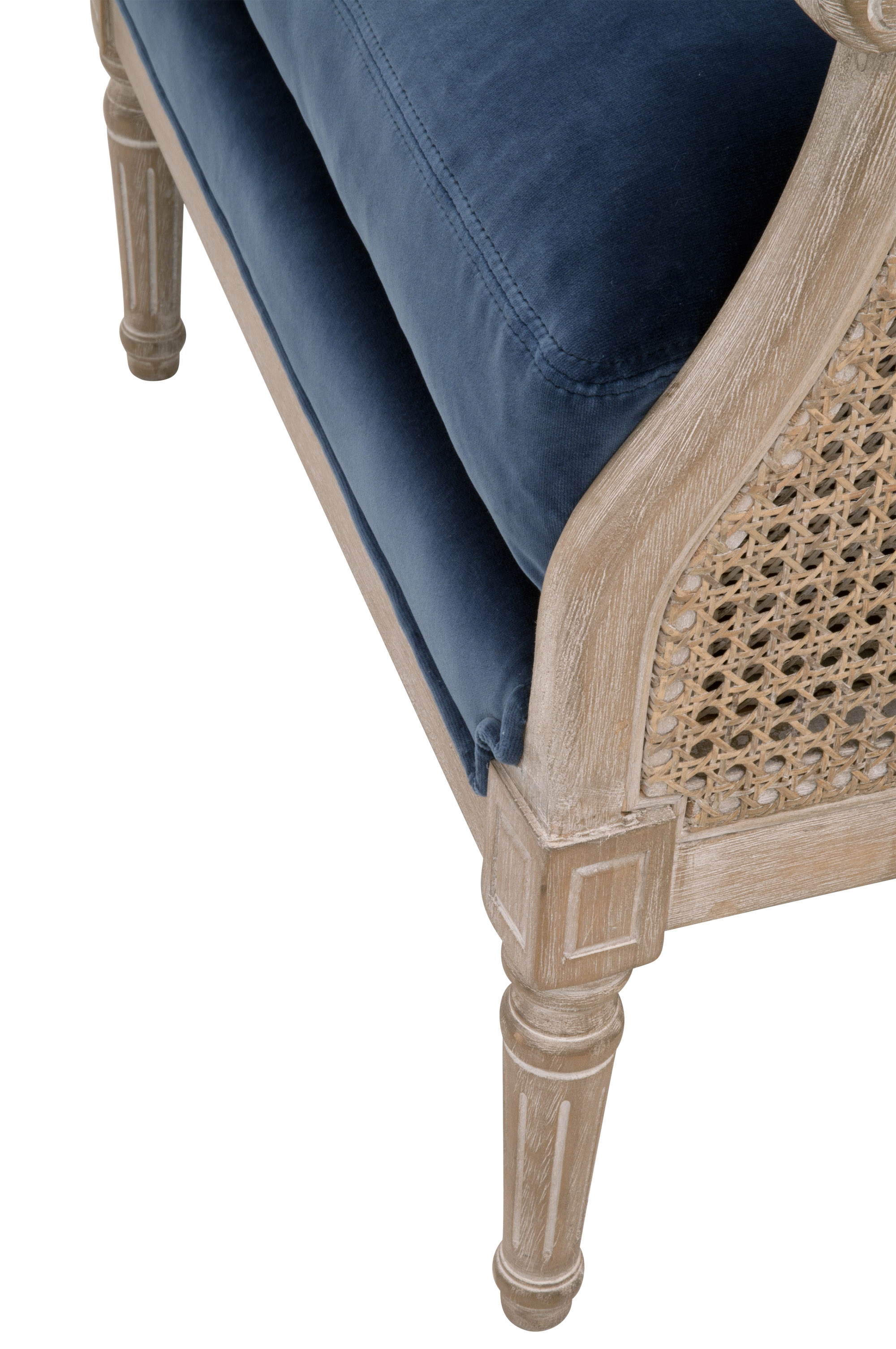 Churchill Club Chair, Denim Velvet - Image 6