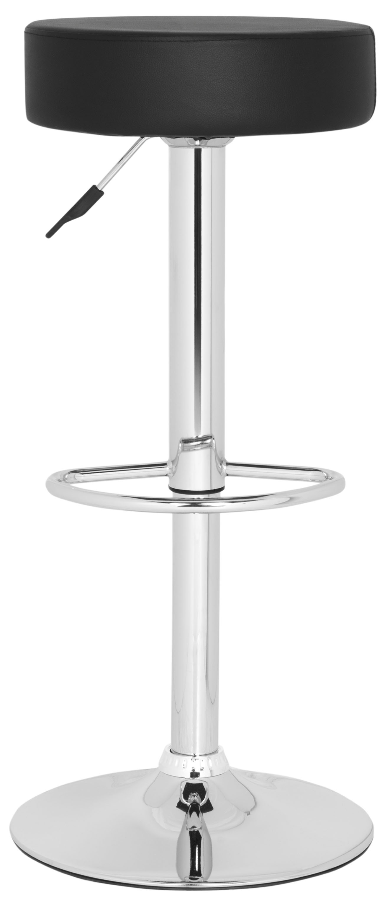 Jude Swivel Bar Stool - Black - Safavieh - Image 0