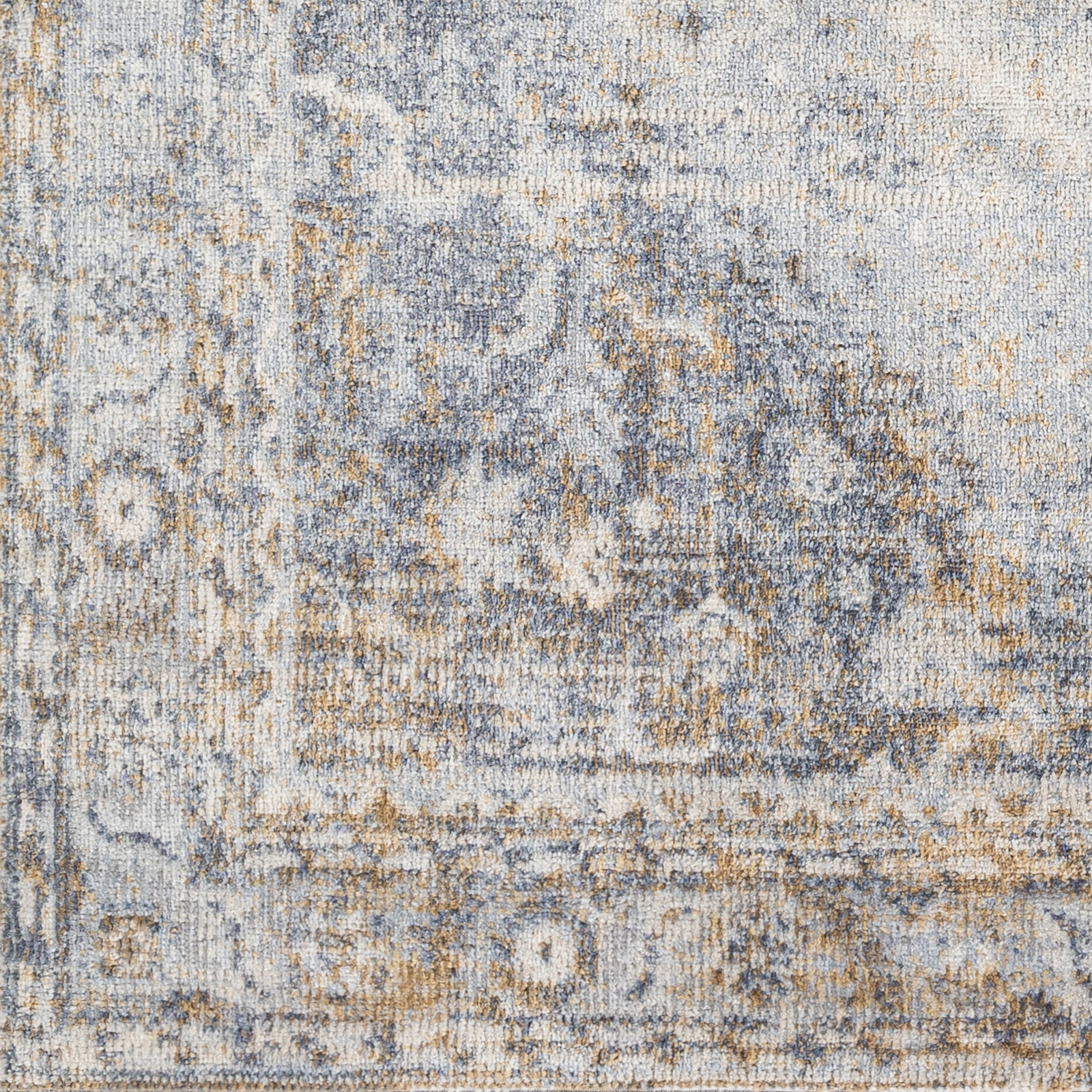 Bilbao Rug, Denim & Mustard, 7'10" x 10' - Image 5