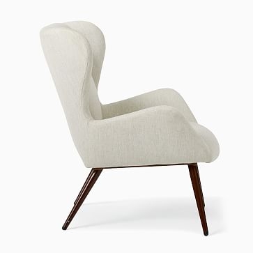 Otto Chair, Poly Wheat Twill, Faux Wood Walnut - Image 2