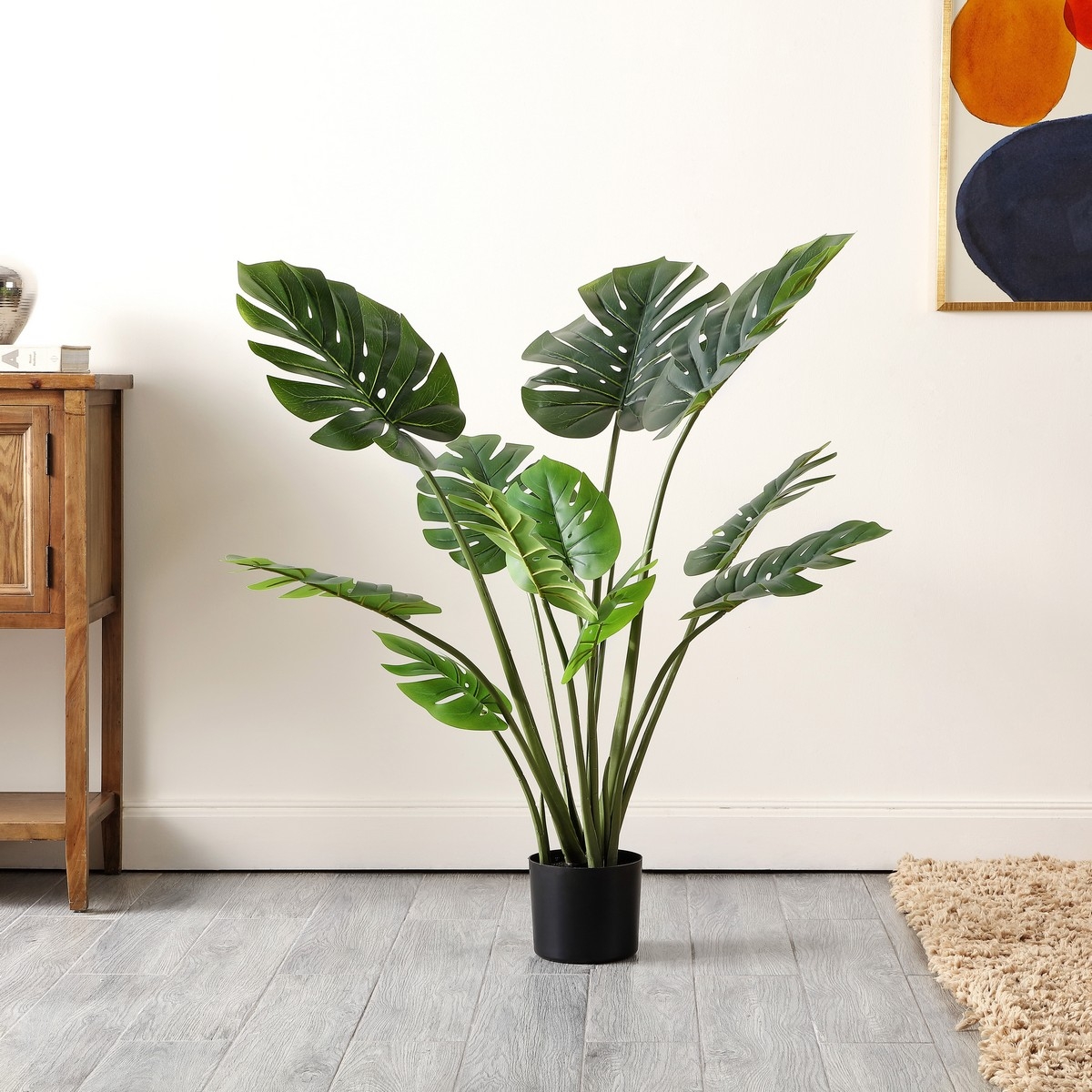 Safavieh Faux 43" Potted Monstera Tree - Image 1