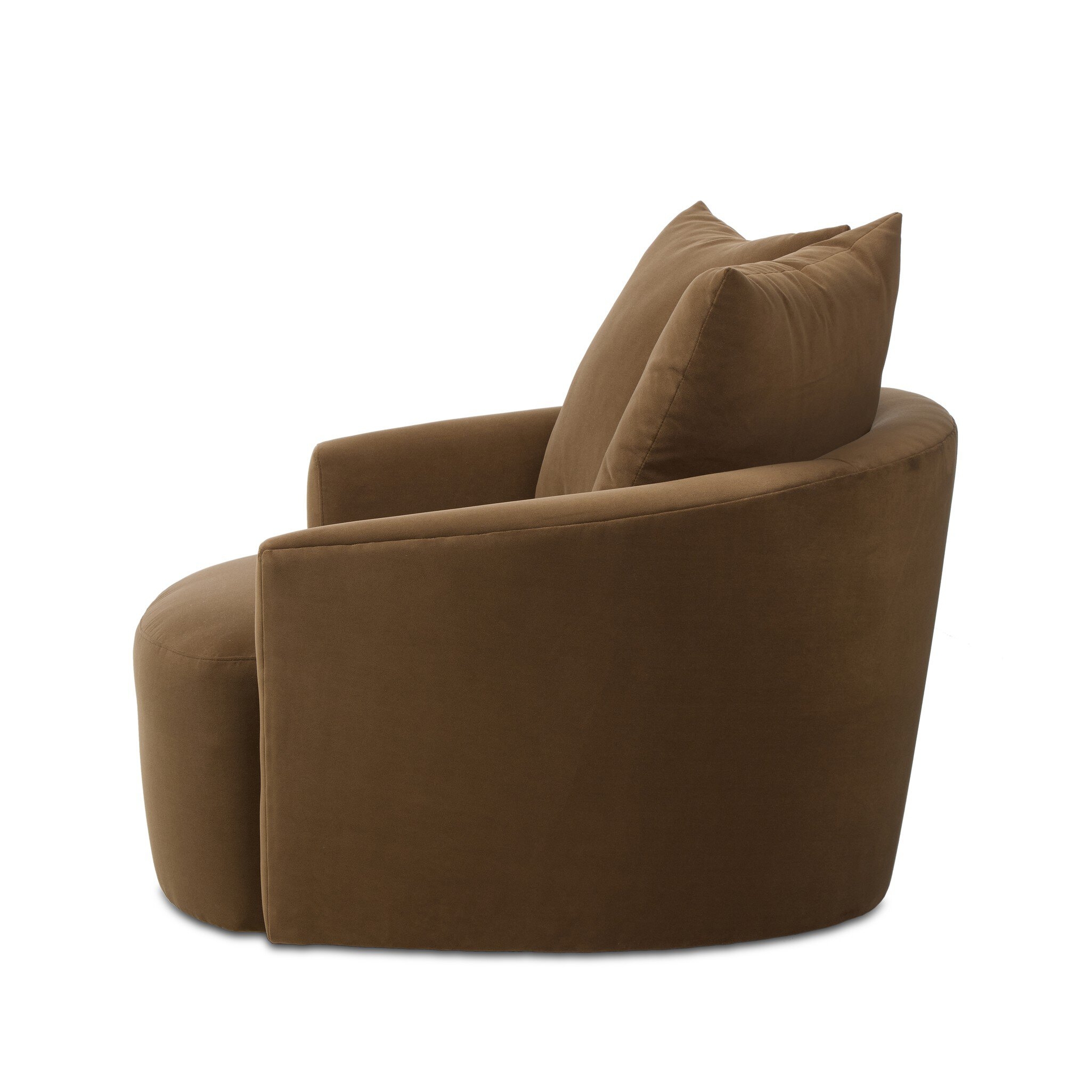 Chloe Swivel Chair - Crypton Henry Coffee - Image 2