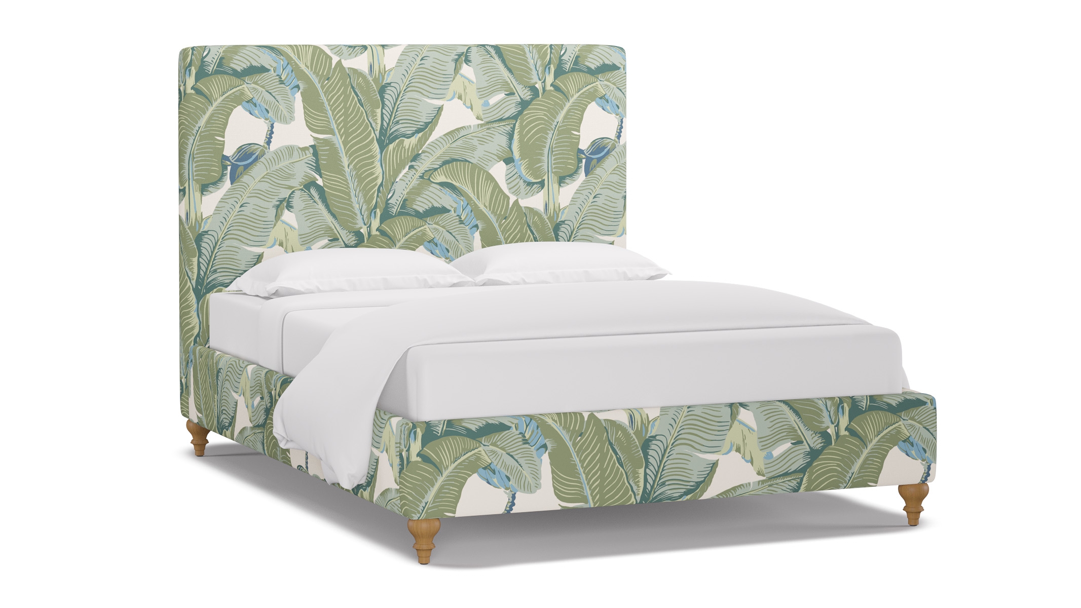 Classic Bed, Pistachio Martinique®, Natural Traditional Turned Leg, Queen - Image 1