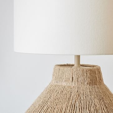 Handwoven Jute Table Lamp, Natural - Image 2
