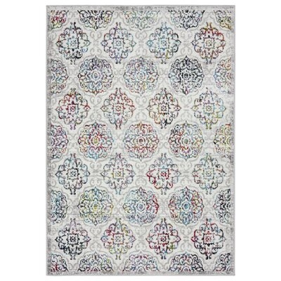 Brees Area Rug Ivory/Pink, 7'9"X10'2" - Image 0