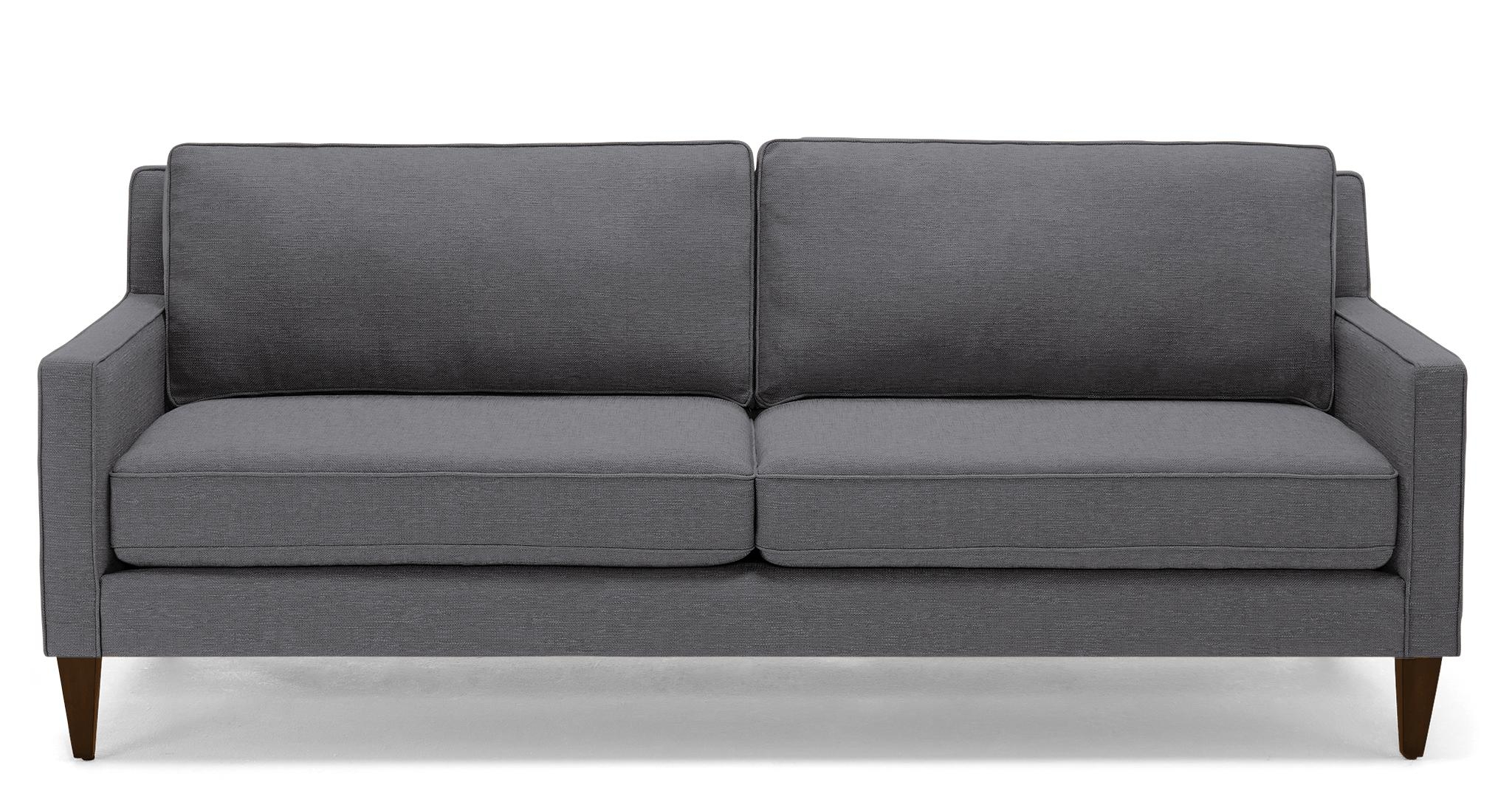 Gray Levi Mid Century Modern Sofa - Essence Ash - Mocha - Image 0