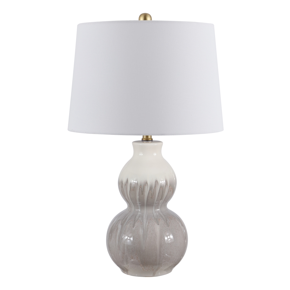 Kenzo 24.5" Table Lamp - Ivory/Grey - Safavieh - Image 2