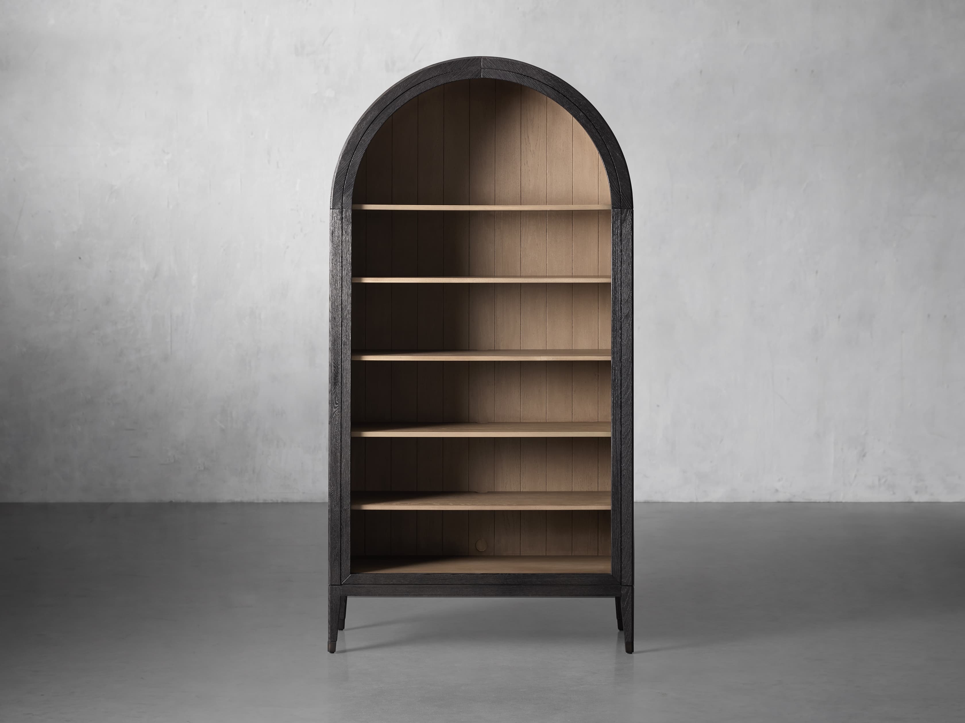 Hattie Bookcase in Wood 46" Black  Ebony  - Image 0