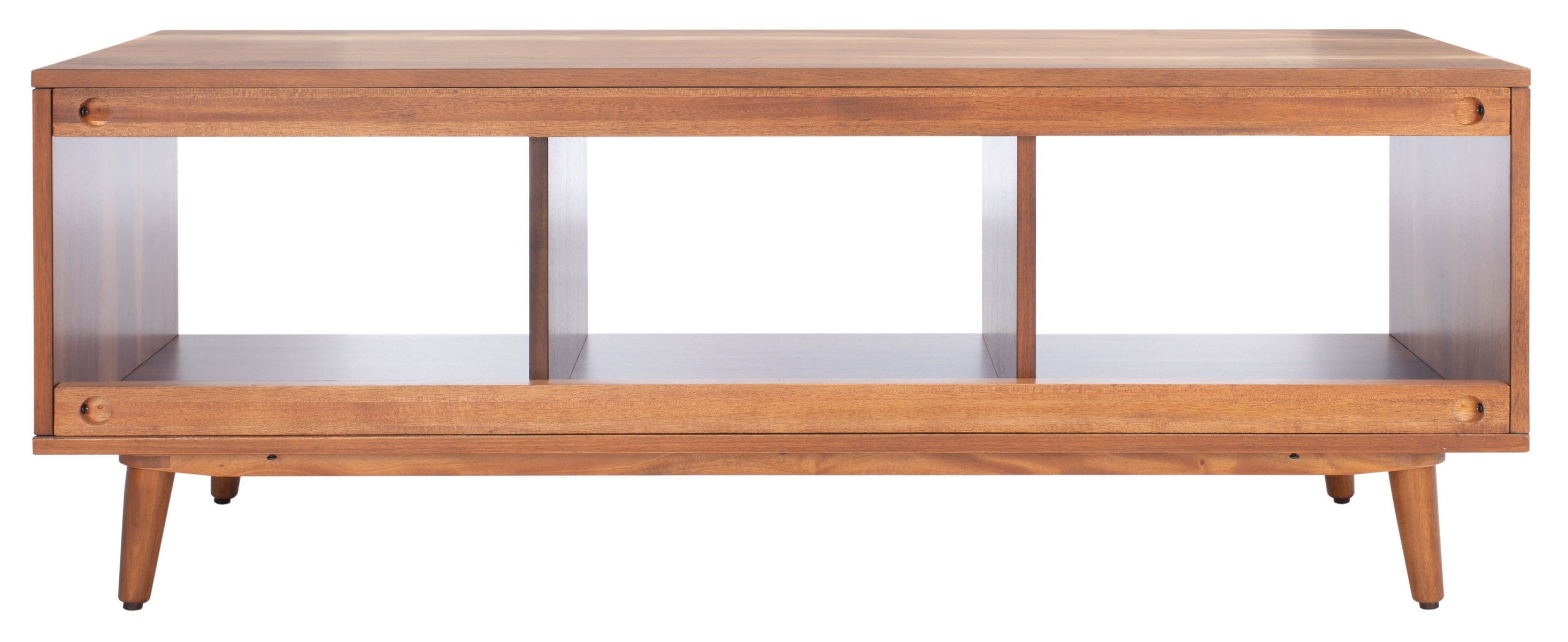 Cricket Open Shelf Media Stand - Natural Acacia - Safavieh - Image 5