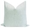 Metallic Linen Pillow Cover, Spa Blue, 18x18'' - Image 1