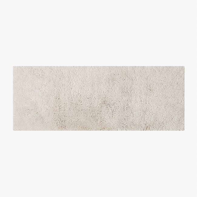 Kalani Organic Cotton Sand Solid Bath Runner Rug 24"x60" - Image 0