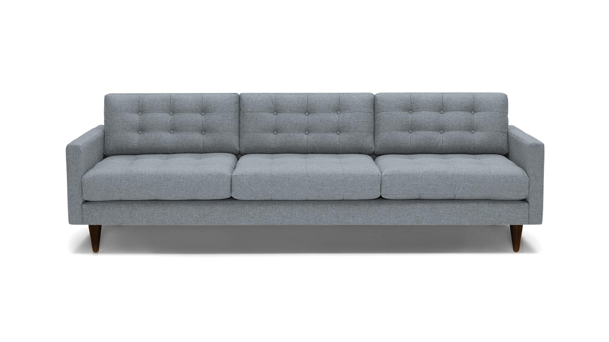 Gray Eliot Mid Century Modern Grand Sofa - Synergy Pewter - Mocha - Image 0