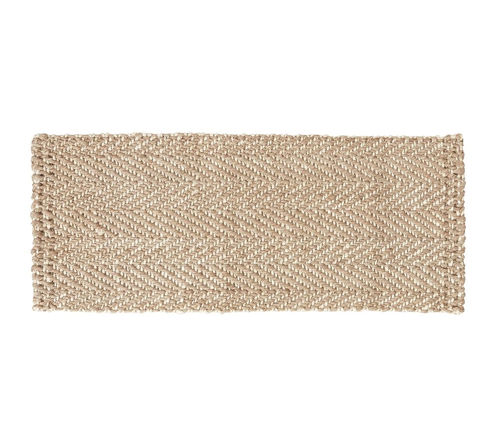 Herringbone Natural Fiber Doormat, 24 x 57", Natural - Image 0