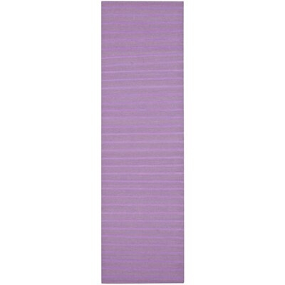 Rodgers Handwoven Flatweave Wool Purple Area Rug - Image 0