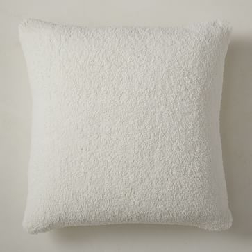 Popcorn Knit Pillow Cover, 24"x24", Alabaster - Image 1