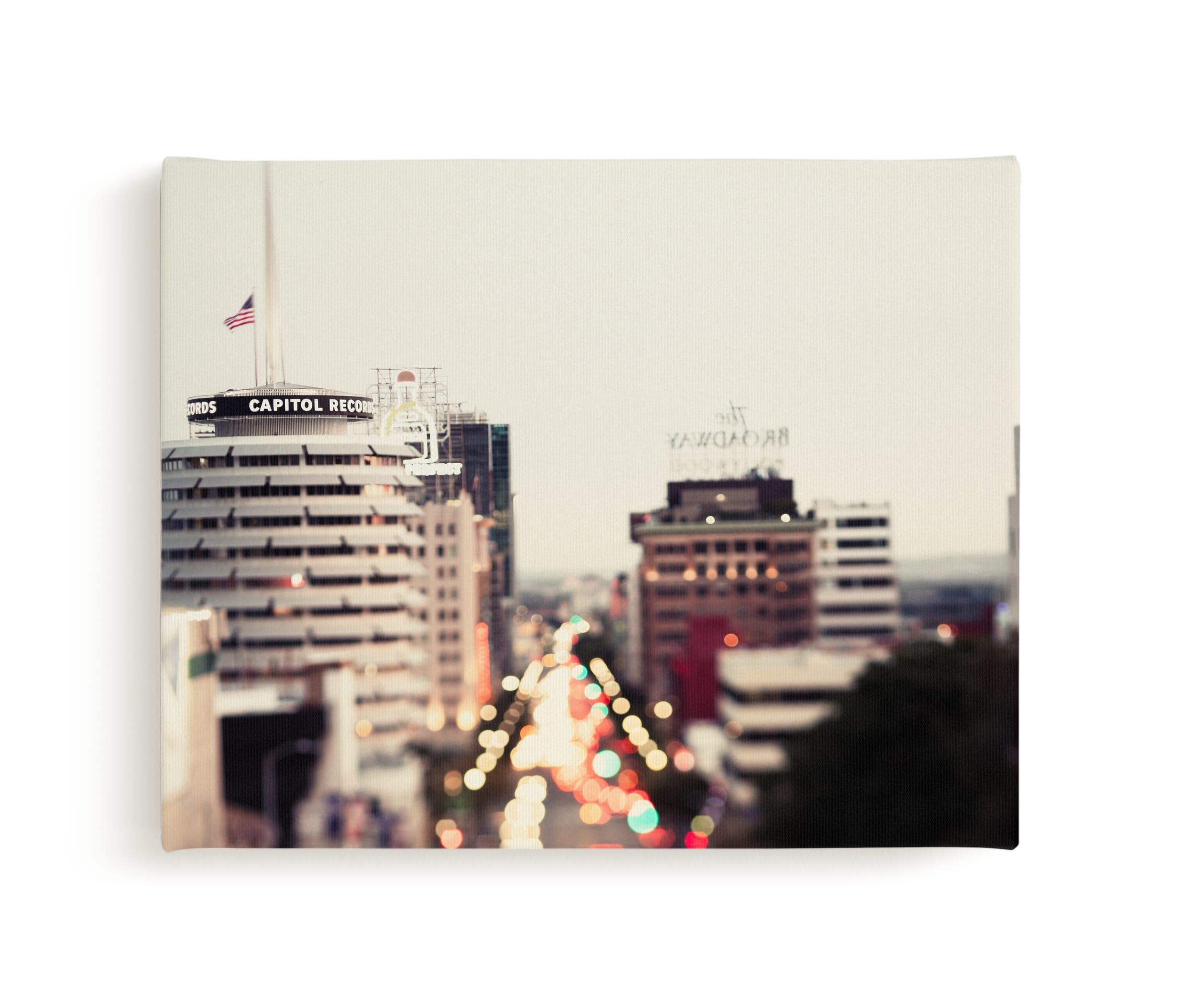 Capitol Records At Dusk Limited Edition Fine Art Print 1 - Image 0