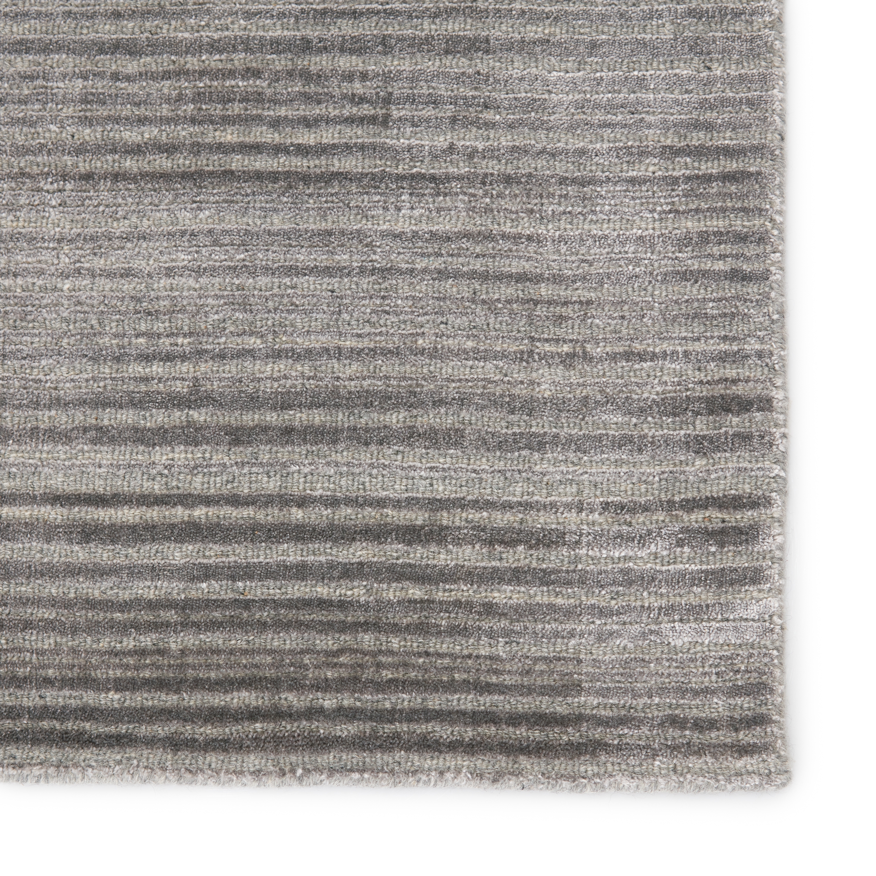 Gradient Handwoven Solid Gray/ Silver Area Rug (9'X12') - Image 3