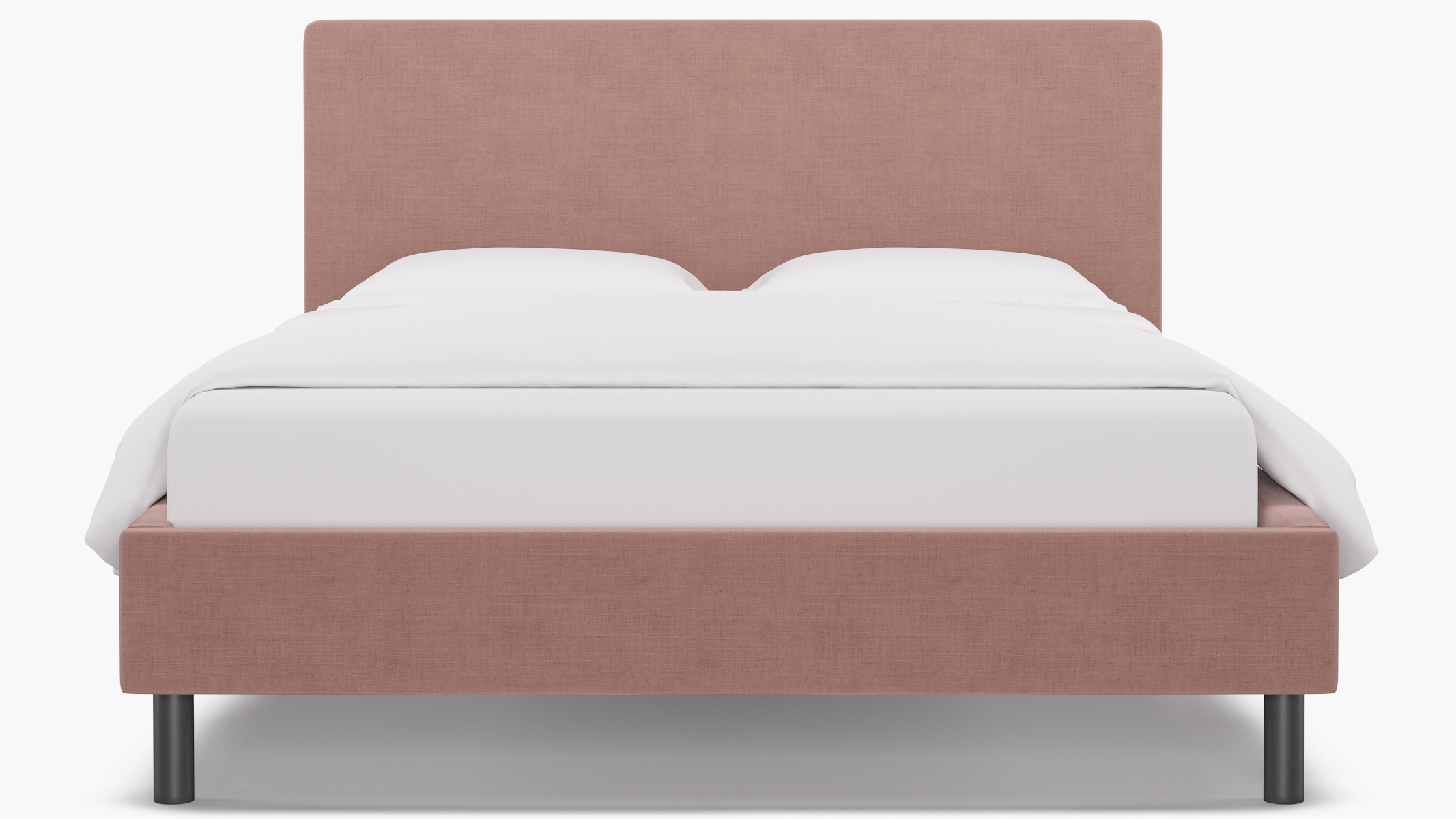Tailored Platform Bed, Blush Everyday Linen, Queen - Image 0