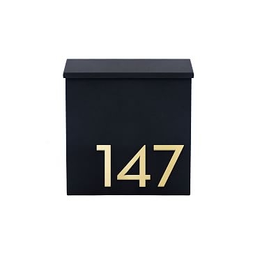 Inbox Mailbox with Magnetic, White Base, Black Numbers - Image 2