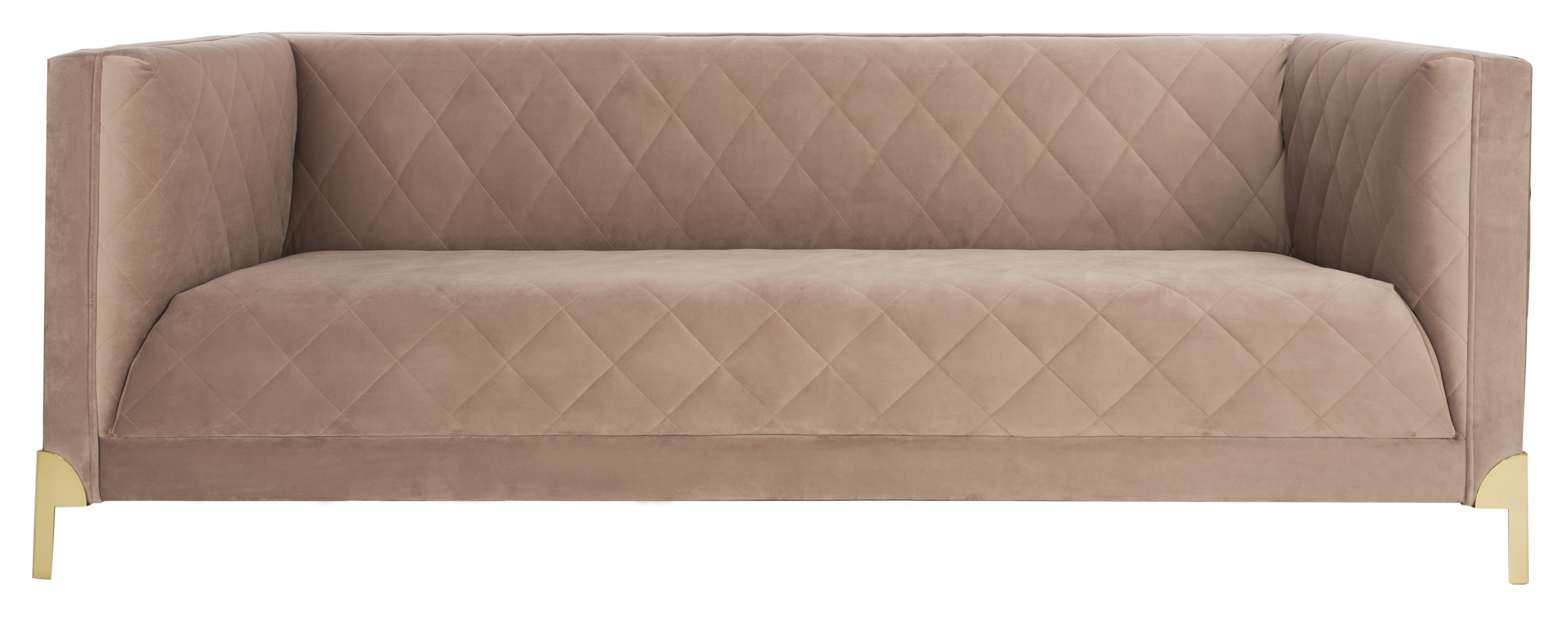 Luanna Diamond Trellis Sofa - Pale Mauve - Safavieh - Image 0