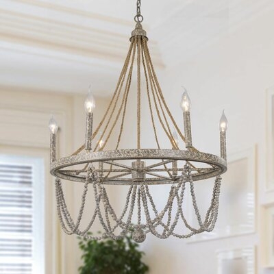 Dianthus 6 - Light Candle Style Empire Chandelier - Image 0