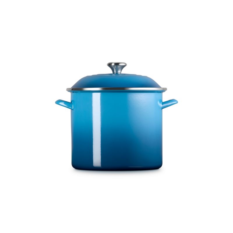 Le Creuset ® 12-Qt. Marseille Enameled Steel Stockpot with Stainless Steel Knob - Image 4