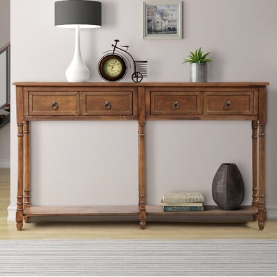 Mitcham 58" Solid Wood Console Table - Image 0