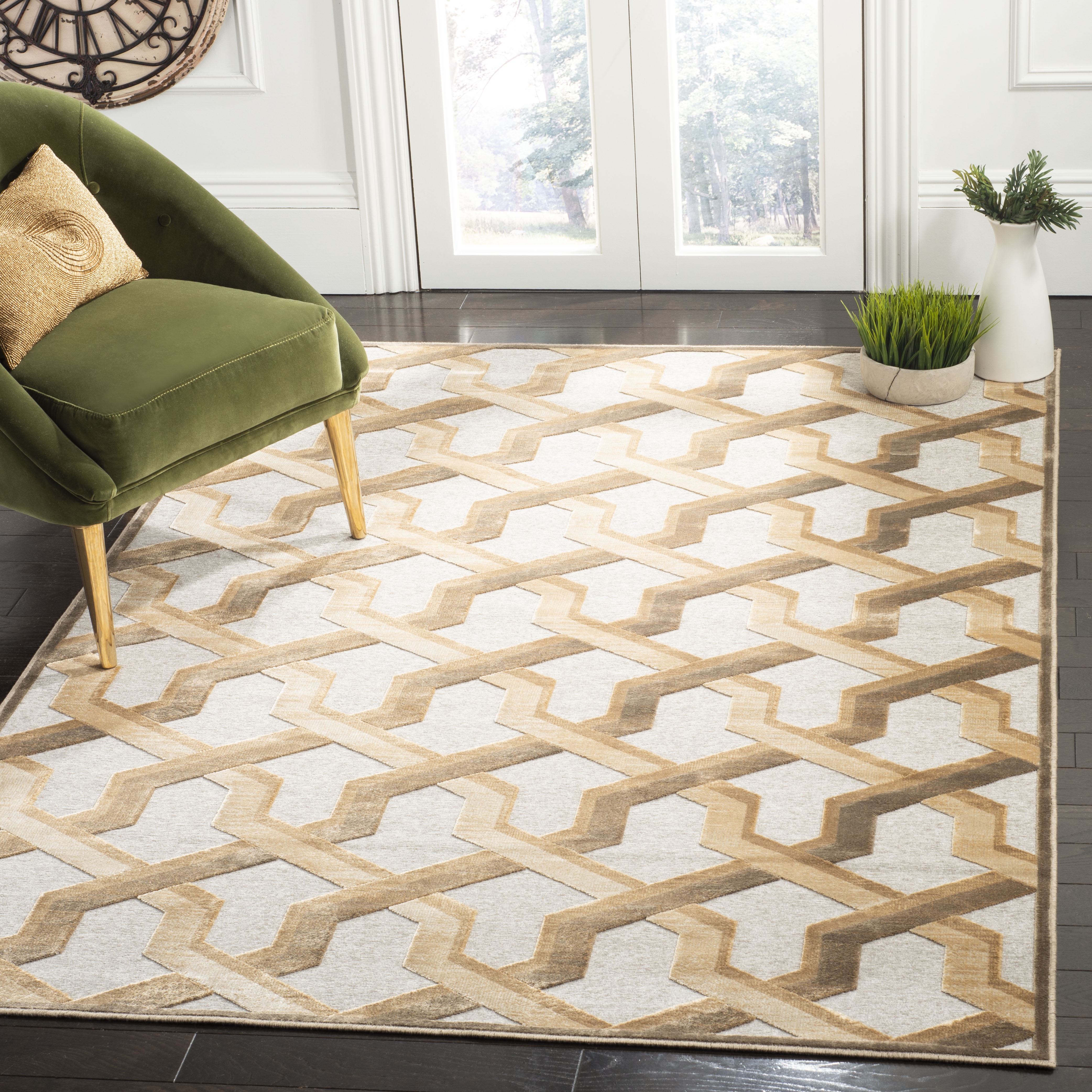 Arlo Home Woven Area Rug, PAR354-3110, Mouse,  4' X 5' 7" - Image 1
