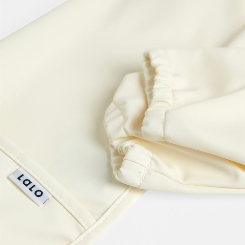 Lalo Oatmeal White Smock Bib - Image 4