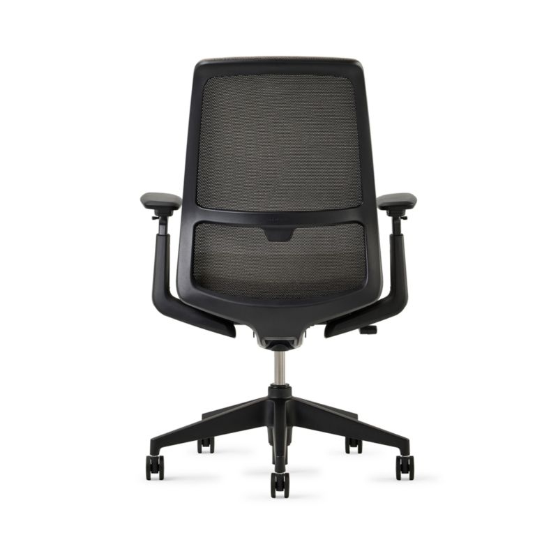 Haworth Soji Upholstered Clay and Mesh Office Chair - Image 2