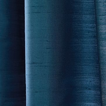 Dupioni Silk Curtain, 48"x84", Regal Blue, Unlined - Image 2