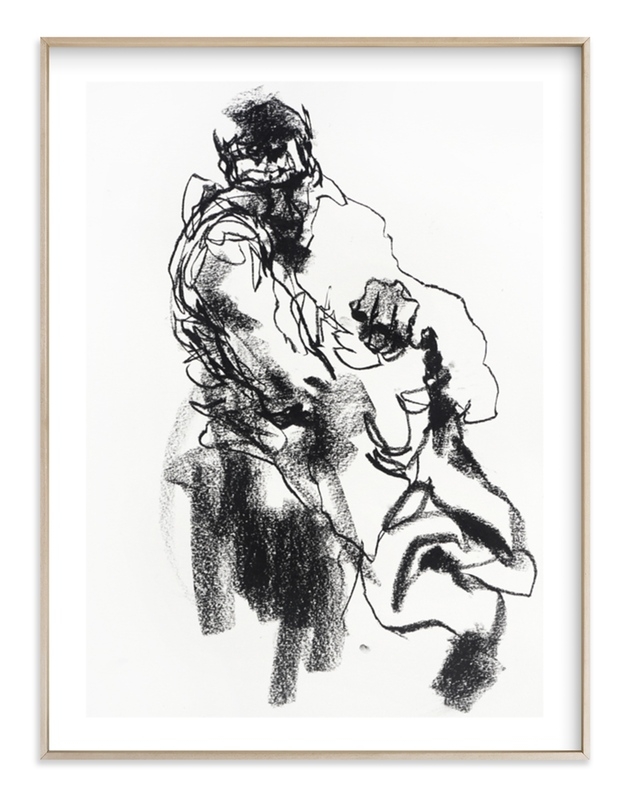 Drawing 469 - Draped Figure Art Print - Image 0