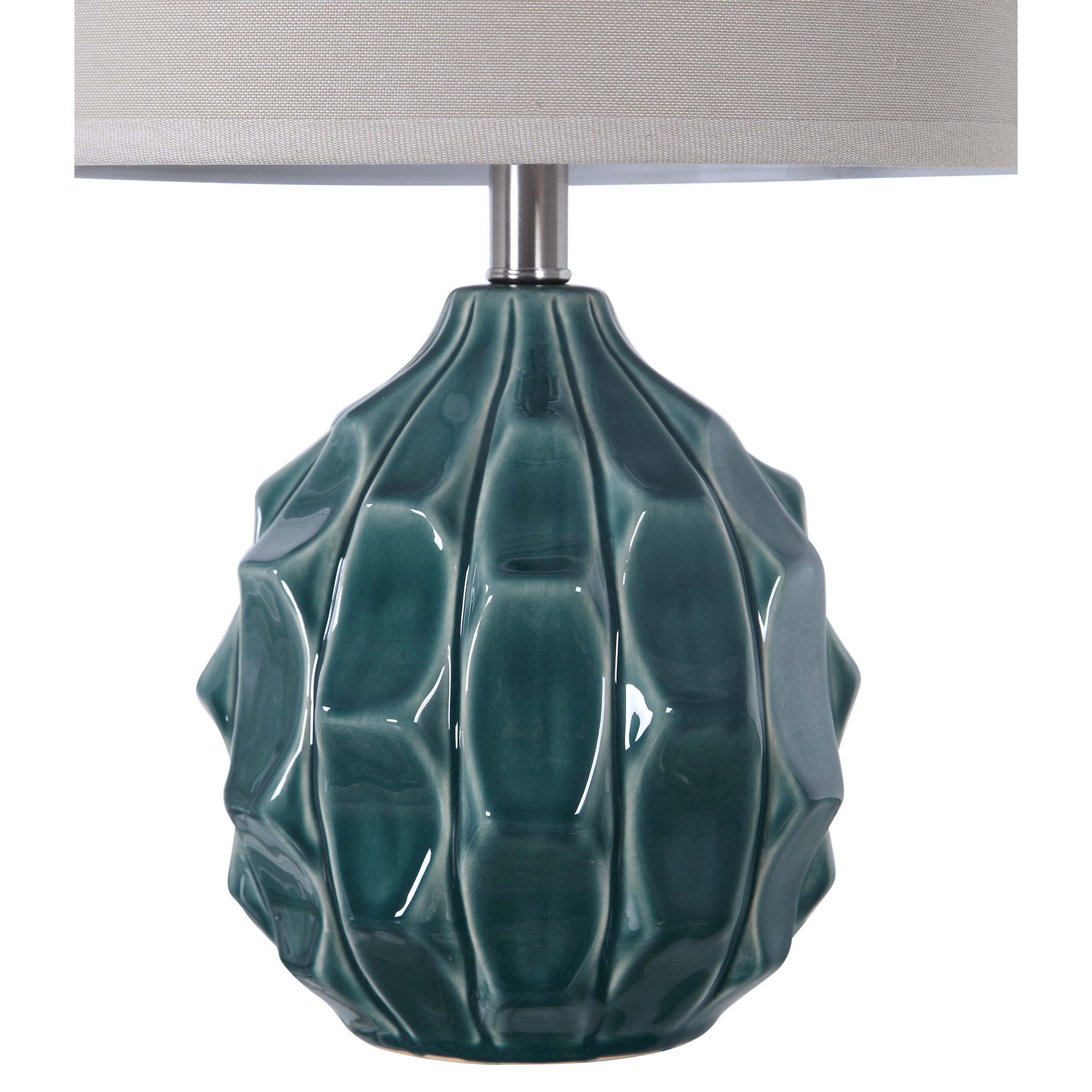 Scalloped Ceramic Table Lamp - Image 2
