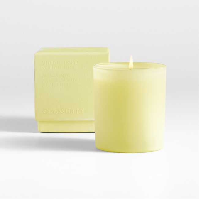 Monochrome No. 9 Citron 1-Wick Candle - Bergamot, Sandalwood and Tuberose - Image 0